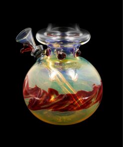 Shop LA Pipes Raked Burnt Orange Fumed Beaker Bong in australian