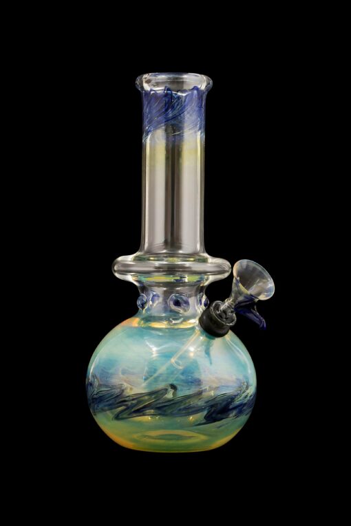 Shop LA Pipes Raked Burnt Orange Fumed Beaker Bong in australian