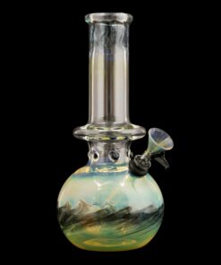 Shop LA Pipes Raked Burnt Orange Fumed Beaker Bong in australian