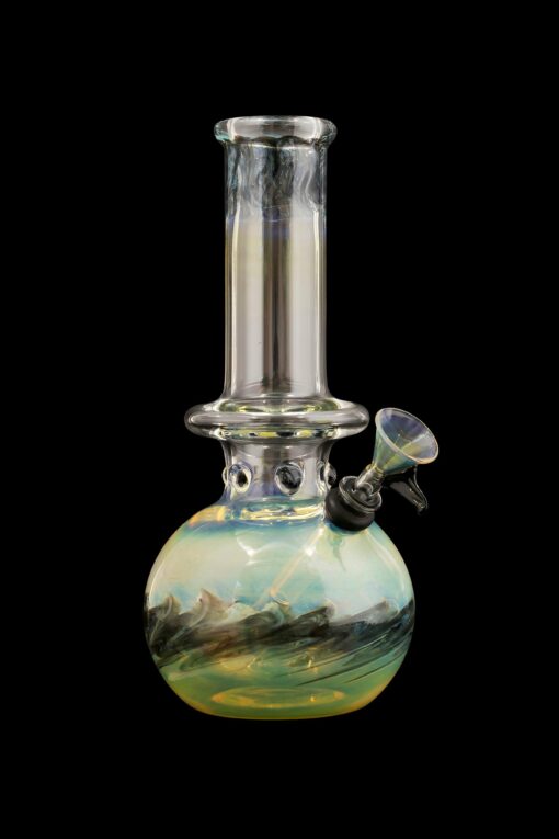 Shop LA Pipes Raked Burnt Orange Fumed Beaker Bong in australian