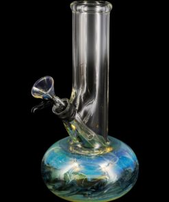 Shop LA Pipes Raked Bubble Beaker Bong with Fumed Base in australian
