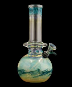 Shop LA Pipes Raked Burnt Orange Fumed Beaker Bong in australian