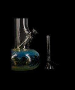 Shop LA Pipes Raked Bubble Beaker Bong with Fumed Base in australian