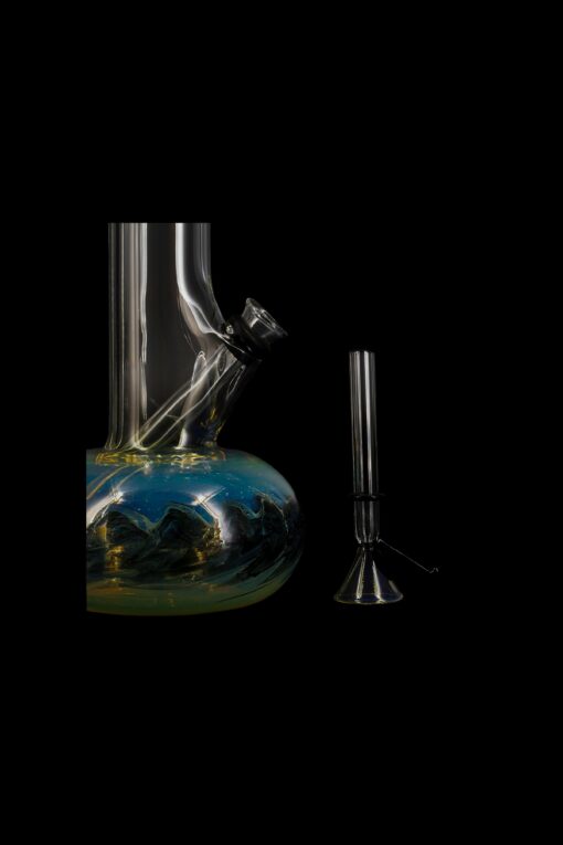 Shop LA Pipes Raked Bubble Beaker Bong with Fumed Base in australian