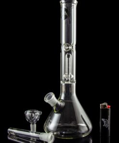 Shop LA Pipes Single or Double Showerhead Perc Beaker Bong in australian