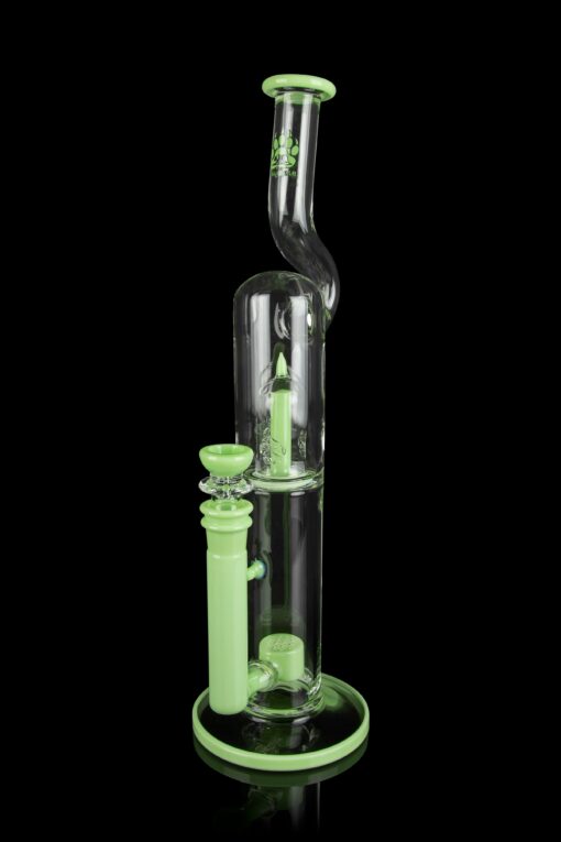 Shop Calibear "The Pagoda" Showerhead Perc Bong with Splashguard Bent Neck in australian