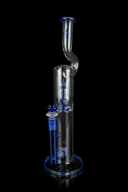 Shop Calibear "The Pagoda" Showerhead Perc Bong with Splashguard Bent Neck in australian