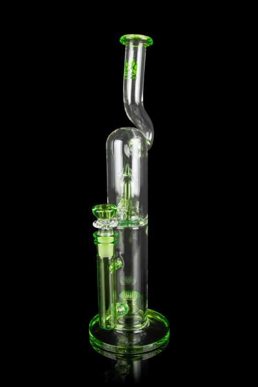 Shop Calibear "The Pagoda" Showerhead Perc Bong with Splashguard Bent Neck in australian