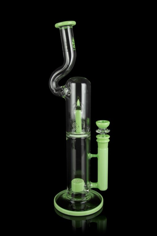 Shop Calibear "The Pagoda" Showerhead Perc Bong with Splashguard Bent Neck in australian