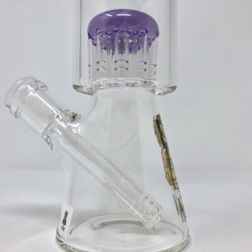 Shop 10" AFM Glass Arm Perc Clear Glass Beaker Bong in australian