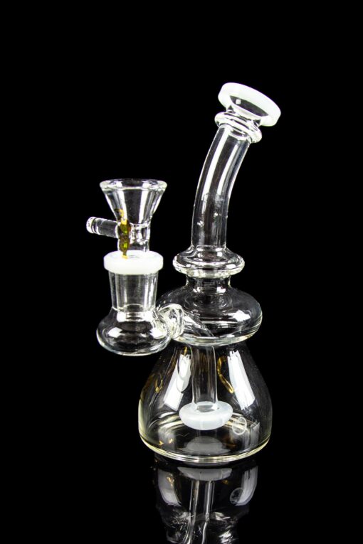 Shop Dank Gals Mini Beaker Pipe with Colored Accents in australian