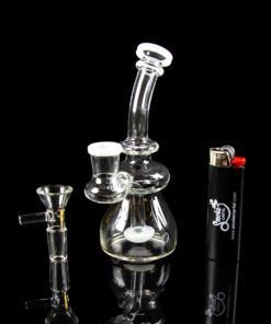 Shop Dank Gals Mini Beaker Pipe with Colored Accents in australian