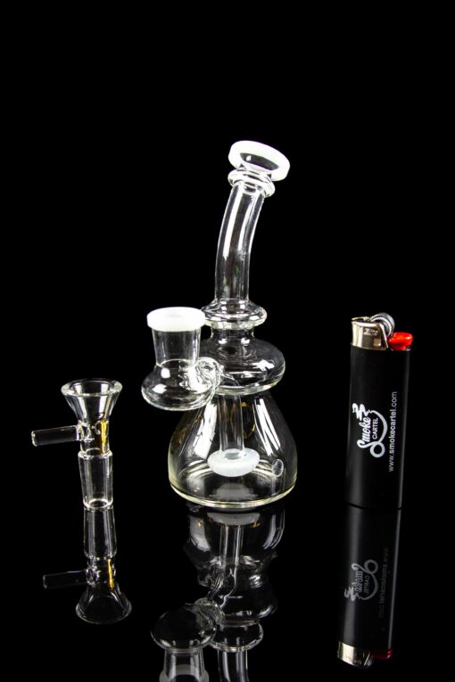 Shop Dank Gals Mini Beaker Pipe with Colored Accents in australian