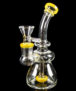 Shop Dank Gals Mini Beaker Pipe with Colored Accents in australian