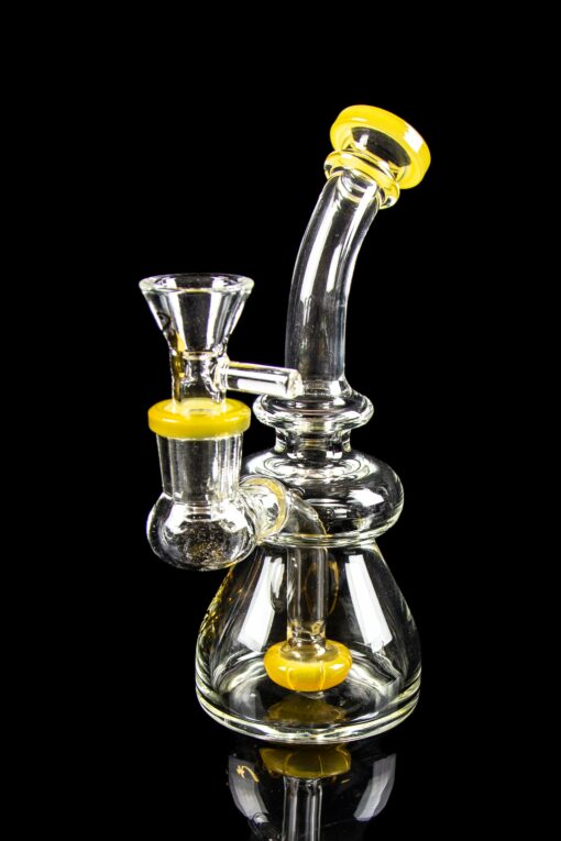 Shop Dank Gals Mini Beaker Pipe with Colored Accents in australian