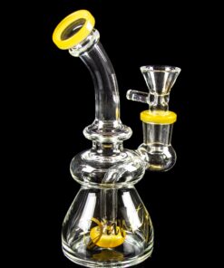 Shop Dank Gals Mini Beaker Pipe with Colored Accents in australian