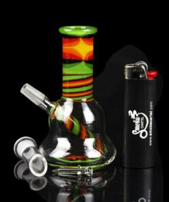 Shop Rasta Swirl Beaker Mini Rig in australian