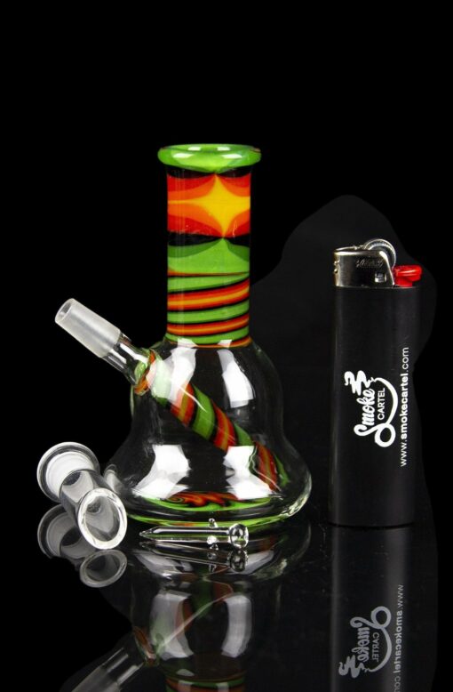 Shop Rasta Swirl Beaker Mini Rig in australian