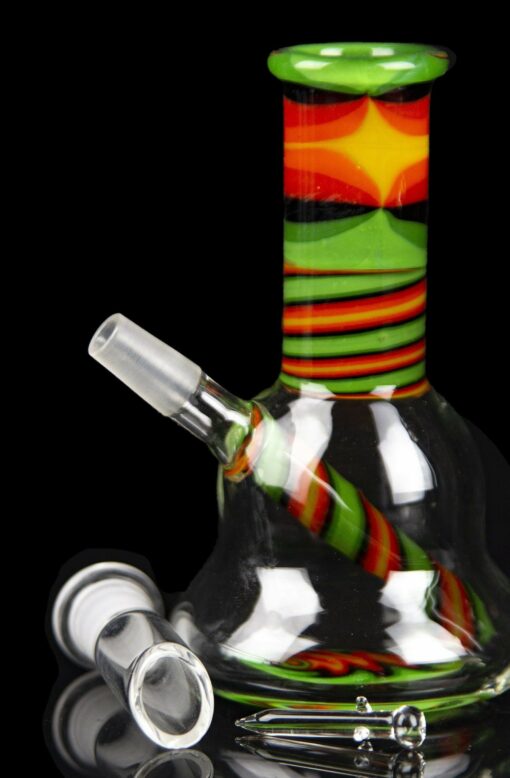 Shop Rasta Swirl Beaker Mini Rig in australian