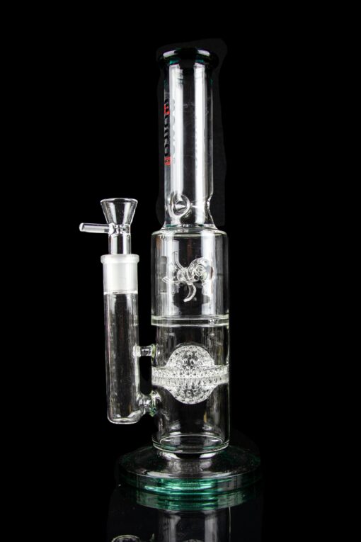 Shop BoroTech Glass "Helheim" Fat Can Straight Tube with Disco Ball and Windmill Perc in australian