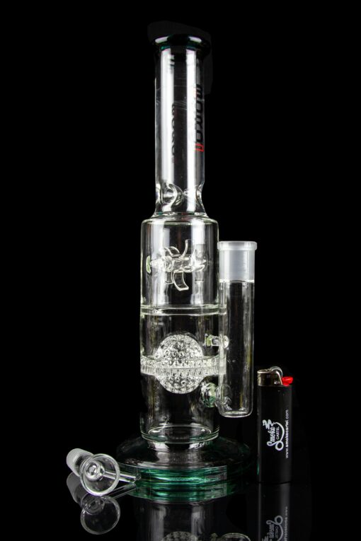 Shop BoroTech Glass "Helheim" Fat Can Straight Tube with Disco Ball and Windmill Perc in australian