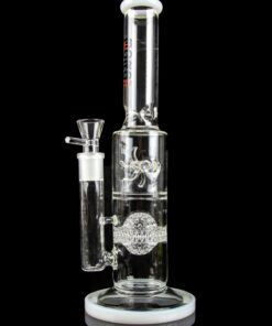 Shop BoroTech Glass "Helheim" Fat Can Straight Tube with Disco Ball and Windmill Perc in australian