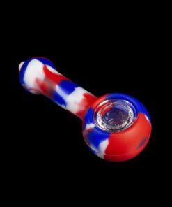 Shop 3 Gates Global Silicone Spoon Pipe with Glass Bowl in australian