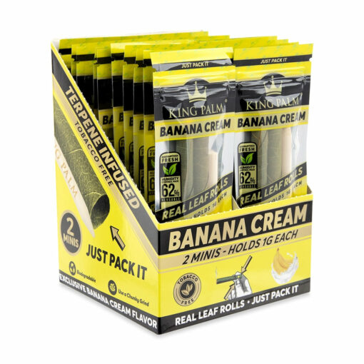Shop King Palm Banana Cream - Mini Rolls - 2 pack in australian