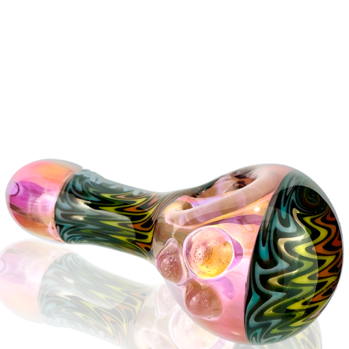 Shop 4" AFM Wig Wag Vortex Glass Hand Pipe in australian