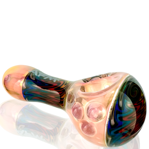 Shop 4" AFM Wig Wag Vortex Glass Hand Pipe in australian