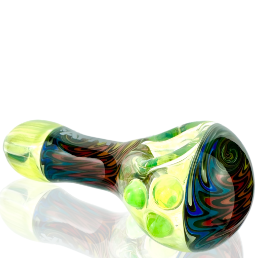 Shop 4" AFM Wig Wag Vortex Glass Hand Pipe in australian