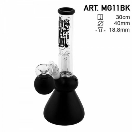 Shop Amsterdam | 12" Black Glass Water Pipe w/ Dome Perc in australian