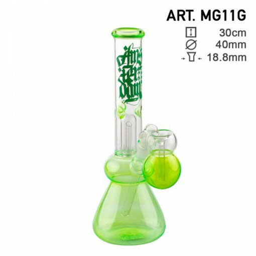 Shop Amsterdam | 12" Green Glass Water Pipe w/ Tree Perc in australian