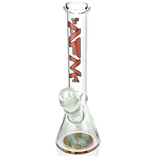 Shop 10" AFM Glass Rasta Clear Glass Mini Beaker Bong in australian