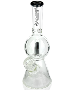 Shop 12" AFM Glass Bubble Globe Glass Beaker Bong in australian