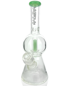 Shop 12" AFM Glass Bubble Globe Glass Beaker Bong in australian