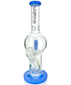 Shop 10" AFM Bubble Glass Straight Tube Bong in australian