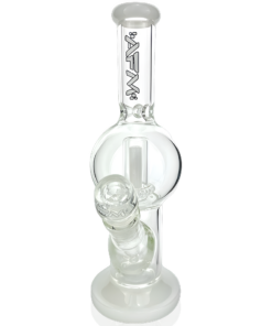 Shop 10" AFM Bubble Glass Straight Tube Bong in australian