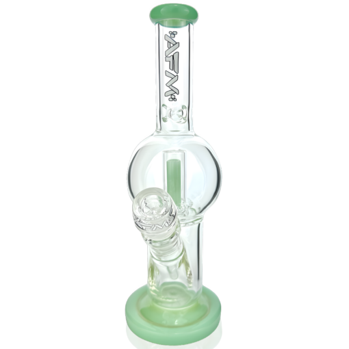 Shop 10" AFM Bubble Glass Straight Tube Bong in australian