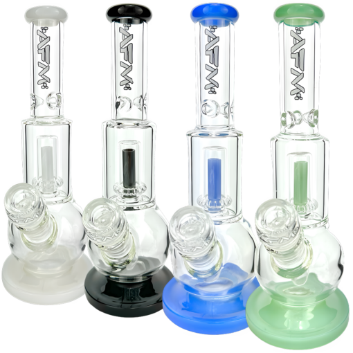 Shop 10" AFM Bubble Bottom Clear Beaker Bong in australian