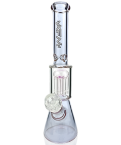 Shop 10" AFM Glass Tree Perc Color Glass Mini Beaker Bong in australian