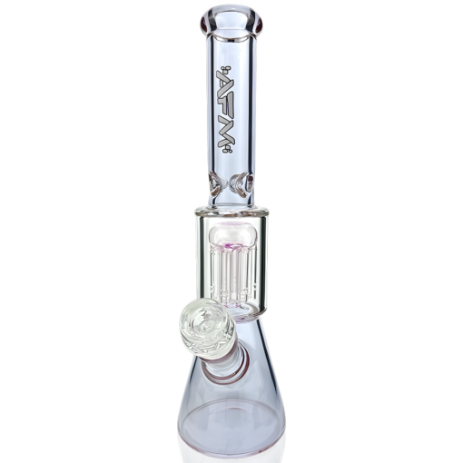 Shop 10" AFM Glass Tree Perc Color Glass Mini Beaker Bong in australian