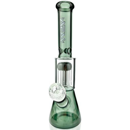 Shop 10" AFM Glass Tree Perc Color Glass Mini Beaker Bong in australian