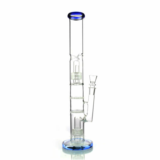 Shop 1Stop Glass 18 Inch Straight Tube Bong w/ Double Matrix & Double Honeycomb Percs in australian