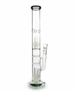 Shop 1Stop Glass 18 Inch Straight Tube Bong w/ Double Matrix & Double Honeycomb Percs in australian