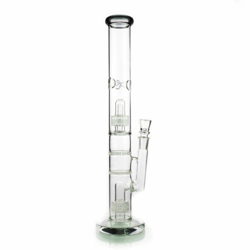 Shop 1Stop Glass 18 Inch Straight Tube Bong w/ Double Matrix & Double Honeycomb Percs in australian