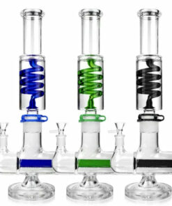 Shop 1Stop Glass 16 inches Glycerin Inline Perc Bong in australian