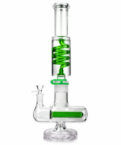 Shop 1Stop Glass 16 inches Glycerin Inline Perc Bong in australian