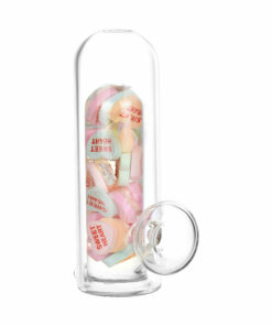 Shop Valentine Hearts Glass Hand Pipe - 5.25" in australian