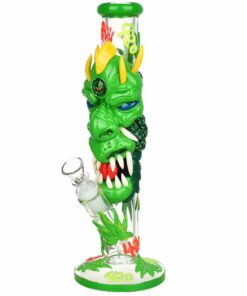 Shop Glass City Pipes Glow-In-Dark 420 Dragon 11.75" Water Pipe w/ Ice Catcher in australian